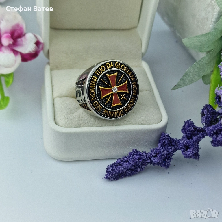 Пръстен „Рицарски щит“, снимка 1