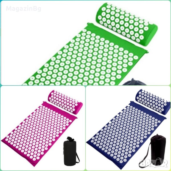Постелка масажна и възглавница за акупресура масаж йога postelka , снимка 1