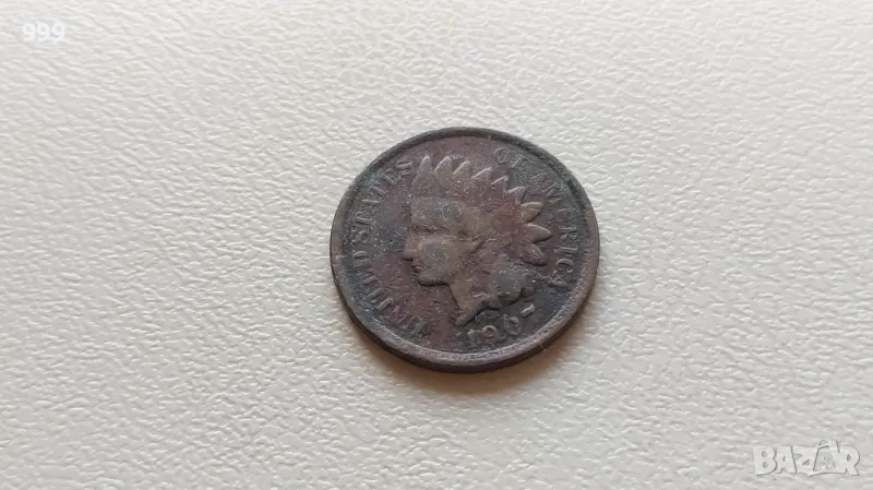 1 цент 1907 САЩ - Индианска глава - №2, снимка 1