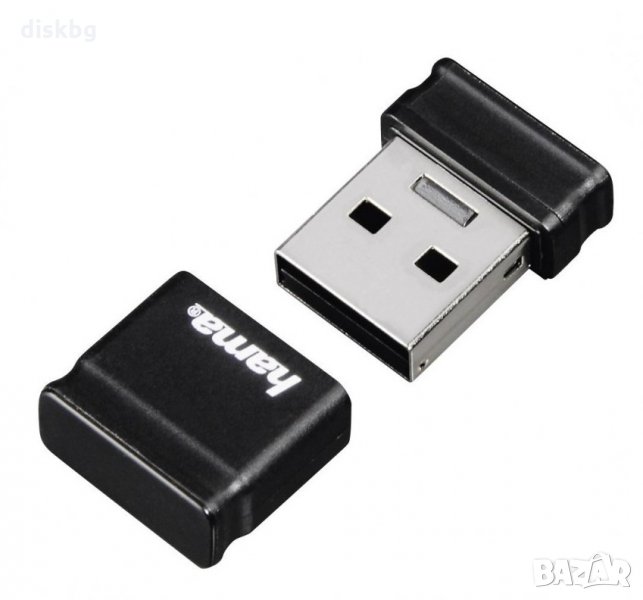 Нова USB 64GB Flash памет HAMA Smartly - малкa, черна, запечатана, снимка 1