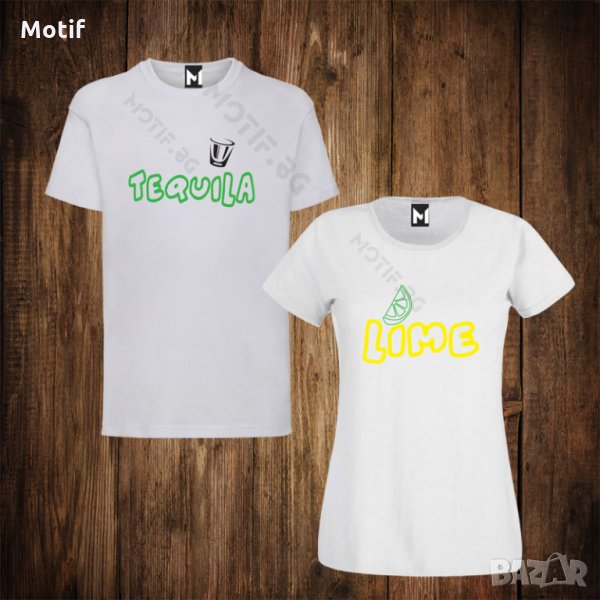 Тениски с щампа за Свети Валентин - дамска тениска + мъжка тениска , снимка 1