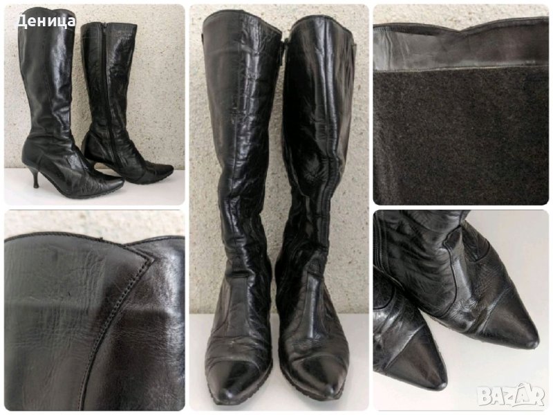 Дамски ботуши от естествена кожа, снимка 1