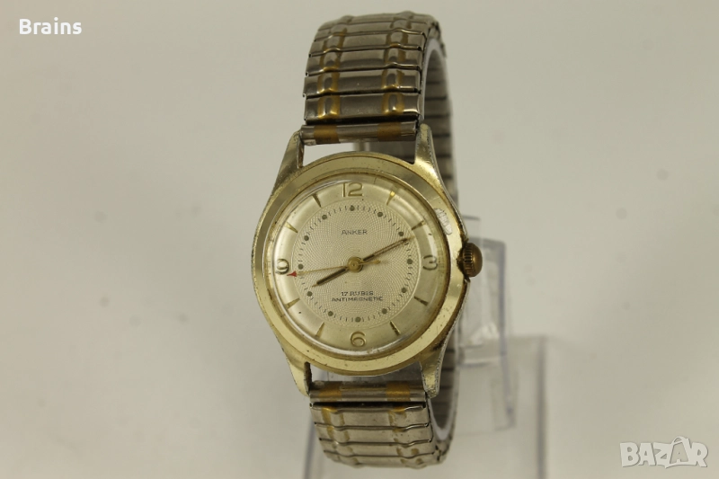 1950's ANKER Стар Немски Позлатен Часовник, снимка 1