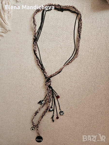 Дамско колие, медальон, бохо стил, синджир, висулка,  пръстен , снимка 1