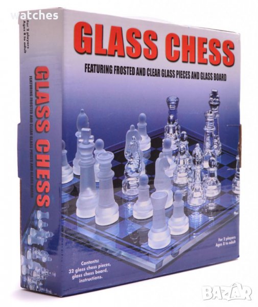 Шах със стъклени фигури, снимка 1