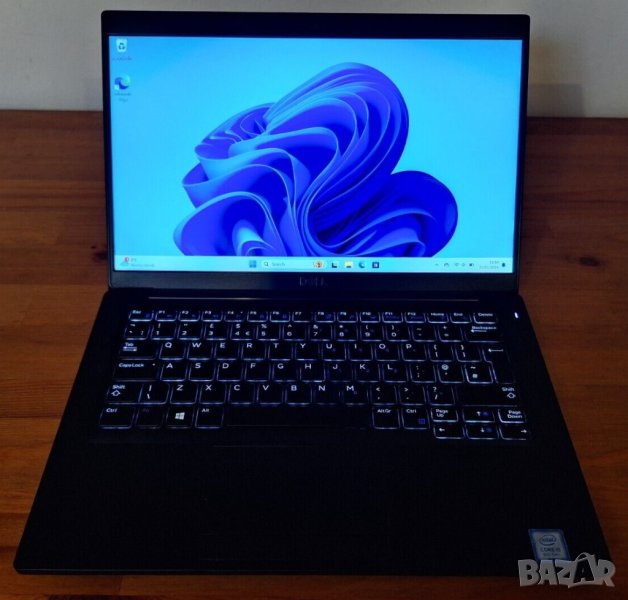  DELL LATITUDE 7390 LAPTOP i5-8350U 1.7Gz 8GB 256GB SSD WEBCAM FHD WIN 11 OFFICE, снимка 1
