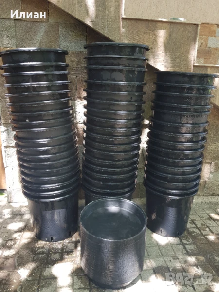 50 броя саксии, работни контейнери 5л , снимка 1