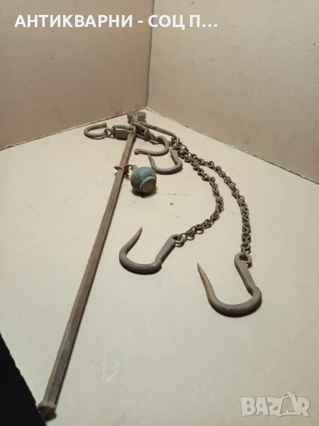 Стар Ръчно Кован Български Кантар., снимка 1