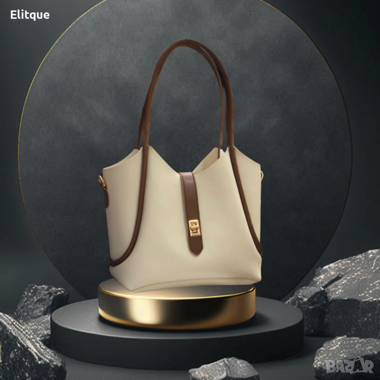 Стилна дамска чанта, еко  к., снимка 1