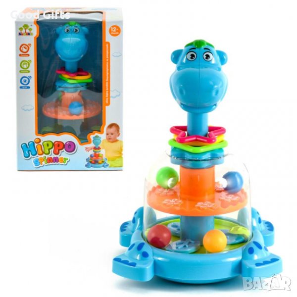 Образователна играчка Пумпал Хипопотам, снимка 1