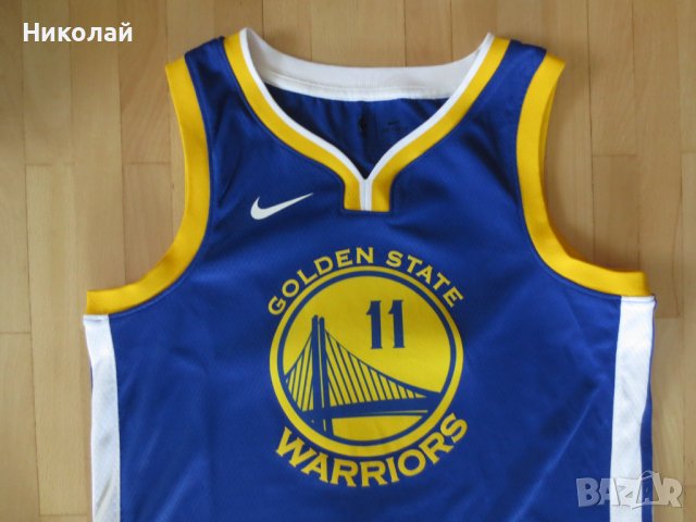 Nike Klay Thompson Royal Golden State Warriors Jersey, снимка 5 - Спортни дрехи, екипи - 37317156