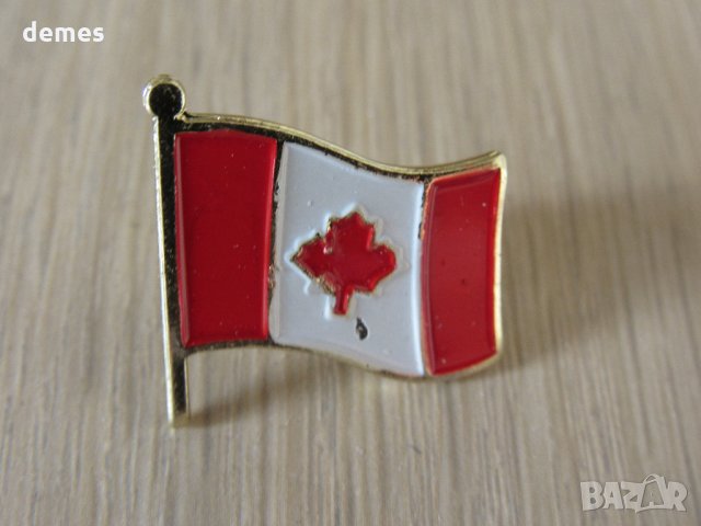 Значка - флаг Канада, снимка 4 - Други ценни предмети - 27059596