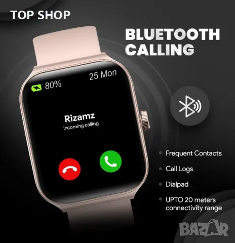 Смарт часовници RIZAMZ за жени - Alexa Вграден -1,95" TFT-LCD HD, снимка 6 - Смарт гривни - 49340647