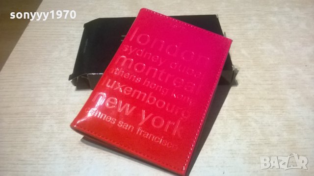 esprit platinum-red 20.5х14см-внос germany, снимка 2 - Портфейли, портмонета - 28219409