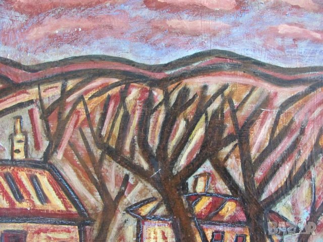 Картина Масло Картон Подписана, снимка 5 - Картини - 43224579