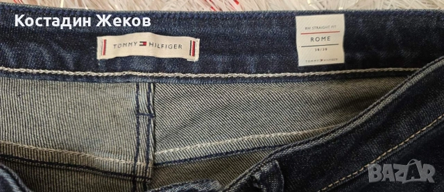 . Нови. Дамски оригинални дънки. TOMMY HILFIGER. RW STRAIGHT FIT ROME. , снимка 6 - Дънки - 53242450