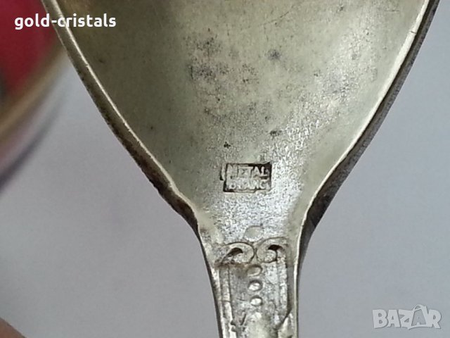 Кристален съд за хайвер с посребрена лъжичка , снимка 7 - Антикварни и старинни предмети - 33422858