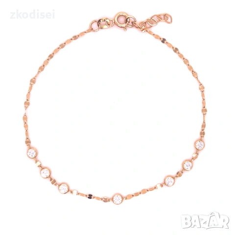 Златна дамска гривна 1,20гр. 19,0см. 14кр. проба:585 модел:36908-1