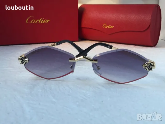 Cartier 2024 дамски слънчеви очила ромб 3 цвята, снимка 8 - Слънчеви и диоптрични очила - 47931090