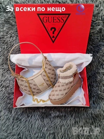 Guess Дамски Зимни Топли И Меки Боти Гес - Налични Различни Цветове Код SK586, снимка 3 - Дамски боти - 53092076