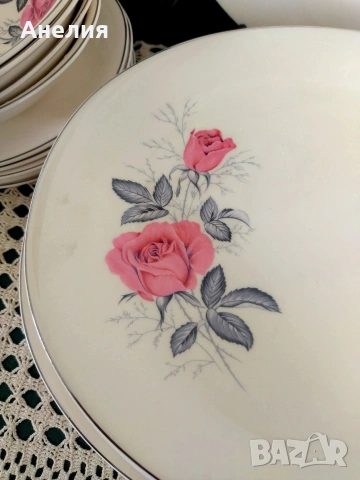 Johnson Bros розови рози, снимка 3 - Чинии - 53041166