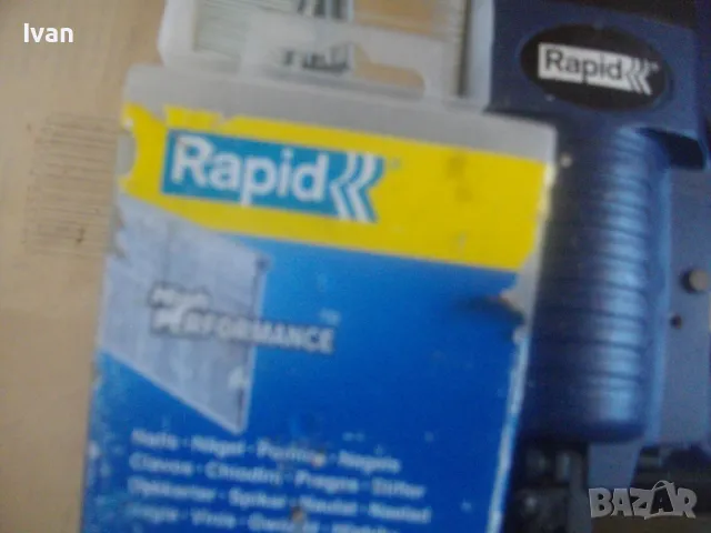 ШВЕДСКИ ПРОФИ ОРИГИНАЛЕН ПНЕВМАТИЧЕН ТАКЕР ЗА ПИРОНИ 15-50мм RAPID PB131 ПЪЛЕН КОМПЛЕКТ ПОЧТИ НОВ, снимка 6 - Други инструменти - 50350438