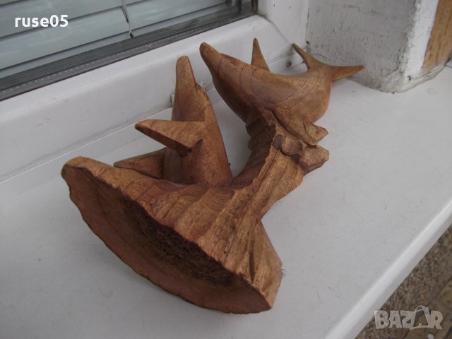 Фигура "Двойка делфини" дървена, снимка 7 - Други ценни предмети - 32536711