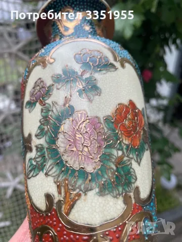 Стара Ваза Satsuma оригинал, снимка 11 - Вази - 50053396