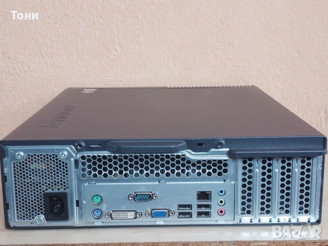Компютър Lenovo ThinkCentre M71e с CPU i3-2100, 500GB HDD и 4GB RAM, SFF, снимка 3 - Работни компютри - 53252240