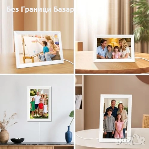 Нова 10.1" WiFi дигитална фоторамка IPS тъчскрийн 32GB Frameo за снимки, снимка 8 - Друга електроника - 53009905