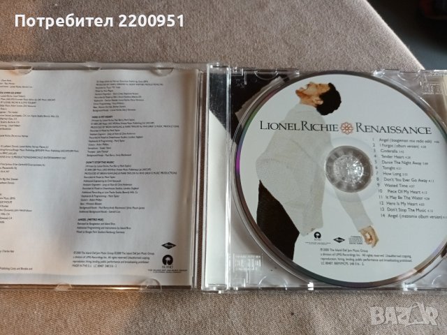 LIONEL RICHIE, снимка 5 - CD дискове - 36616437