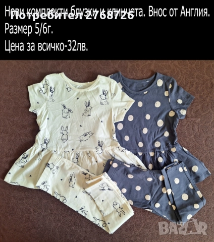 Нови ЛЕТНИ комплекти. Внос от Англия-част3, снимка 7 - Детски комплекти - 52461113