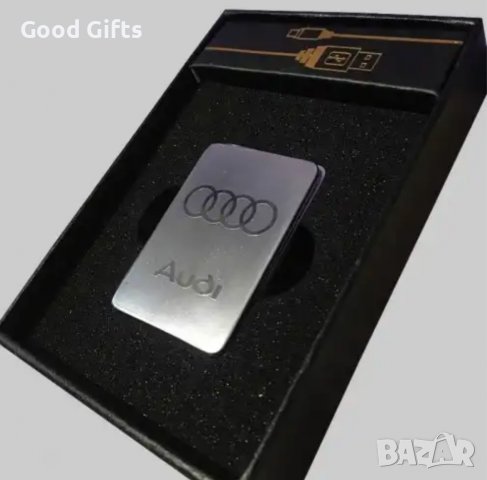 Луксозна USB запалка за цигари с лого на AUDI, снимка 6 - Запалки - 39305965