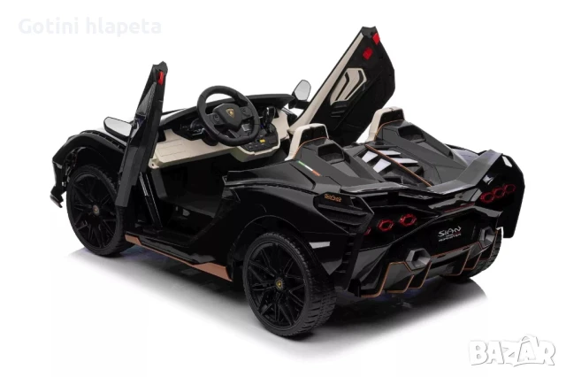 Акумулаторна Двуместна КОЛА Lamborghini SIAN  24V функция дрифт, снимка 12 - Коли, камиони, мотори, писти - 51038691