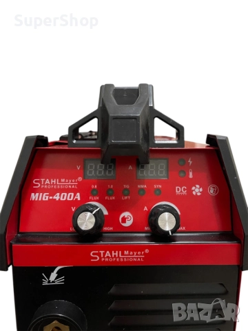 Телоподаващ апарат MIG MAG MMA за заваряване без газ 400А STAHLMAYER, снимка 4 - Други инструменти - 52542082