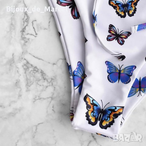 Бански Butterfly 4 White - M L размери, снимка 3 - Бански костюми - 32959308