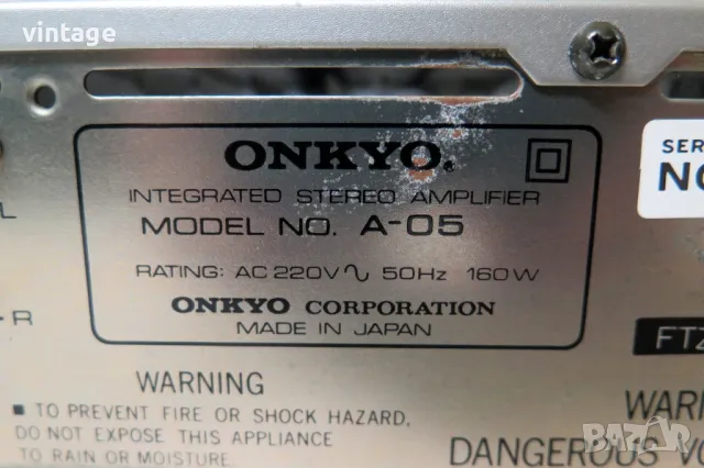 Onkyo A-05, снимка 8 - Ресийвъри, усилватели, смесителни пултове - 49913955