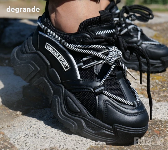 Дамски маратонки MS Sport черни, снимка 2 - Маратонки - 51358598