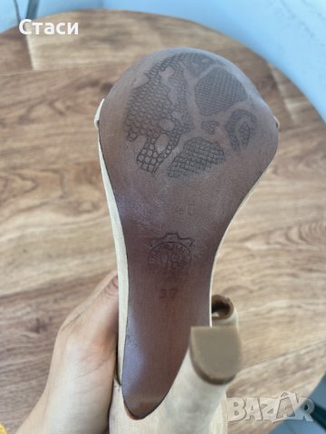 Летни дамски сандали на ток с отворени пръсти GiAnni, номер 37 EU, снимка 4 - Сандали - 36602688