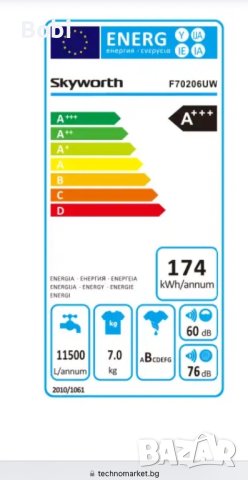 ПЕРАЛНЯ с проблем SKYWORTH F70206UW, снимка 11 - Перални - 43707939