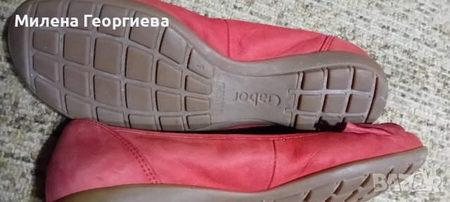 Червени обувки GABOR, н.39, снимка 6 - Дамски ежедневни обувки - 43114066