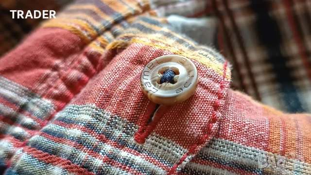 Мъжка риза  CAMEL  ACTIVE размер XL 30% лен 70% памук, снимка 7 - Ризи - 38186256