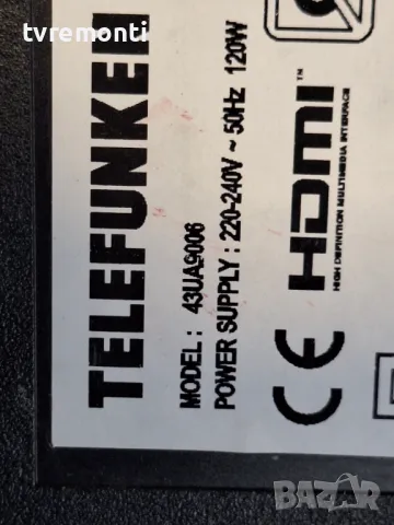 T-CON 6870C-0805A TM120_V0.3 6871L-6387C от телевизор TELEFUNKEN 43UA9006 For 43Inc Display VES430QN, снимка 6 - Части и Платки - 48362314