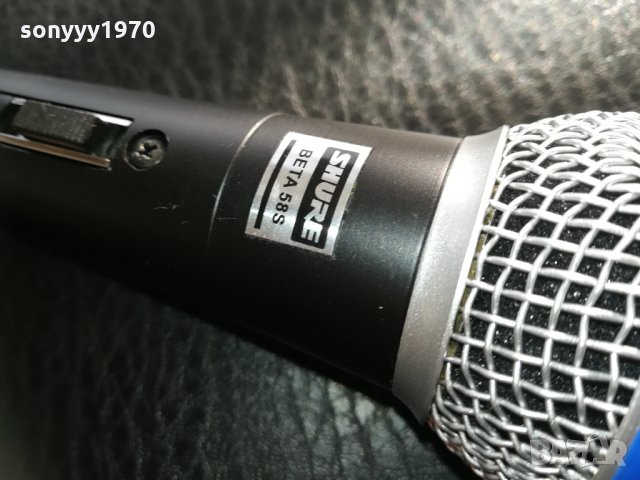 shure beta sm58s-profi microphone-внос швеицария 2803211805, снимка 5 - Микрофони - 32335667