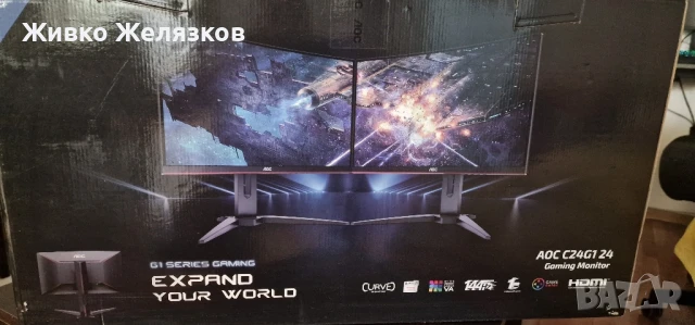 Геймърски монитор AOC C24G1 24" – Отлично Състояние!, снимка 1