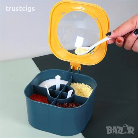 Органайзер за подправки с 4 отделения, снимка 4 - Органайзери - 43094788