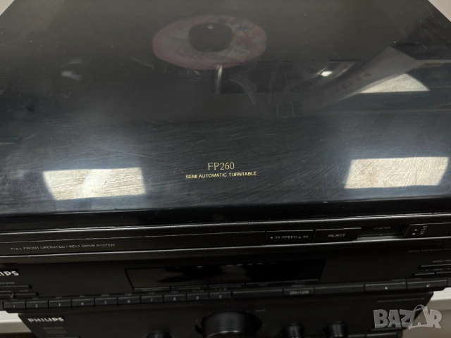 Hi-Fi стерео система на Philips /грамофон, тунер и усилвател/, снимка 6 - Аудиосистеми - 53505045