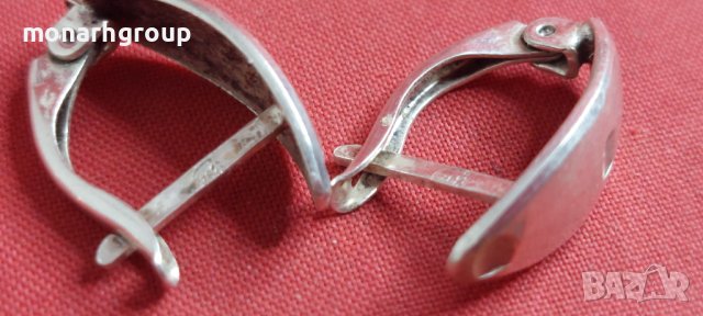 Сребърни обеци, снимка 3 - Обеци - 43678482