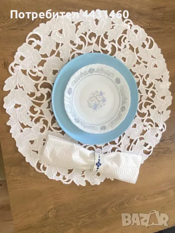 Комплект подложки за сервиране с красива дантела, снимка 2 - Покривки за маси - 50399917