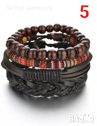Сет кожени мъжки гривни, снимка 5 - Други - 38417913